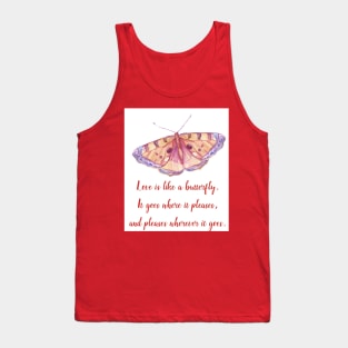 Love is like a butterfly Tank Top